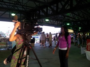 francena mccorory getting interviewed