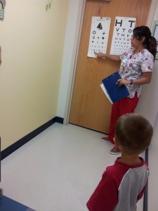 ethan eye checkup