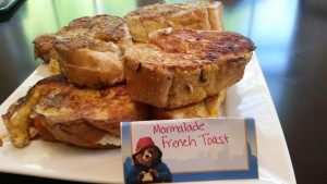 Marmalade stuffed french toast